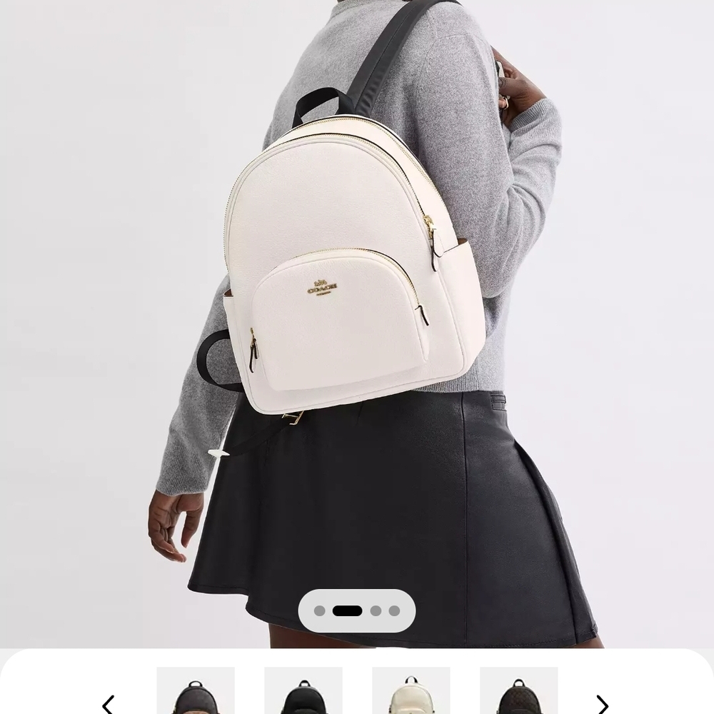 Coach Cream Backpack